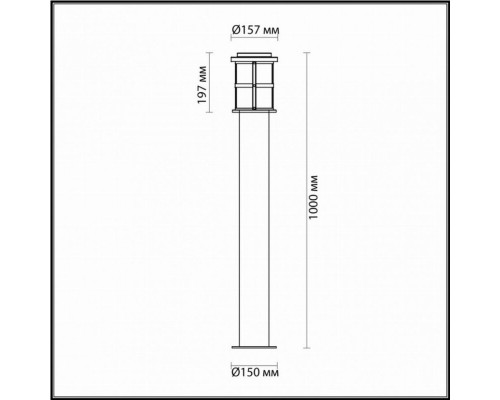 Уличный столб Magus Odeon Light 4964/1F