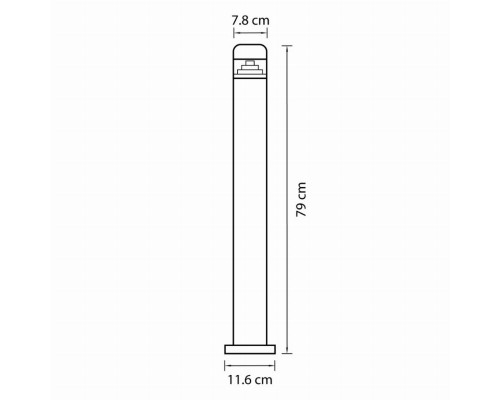 Уличный светодиодный светильник Lightstar Raggio 376707