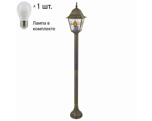 Уличный фонарный столб Favourite Zagreb с лампочкой 1804-1F+Lamps E27 P45