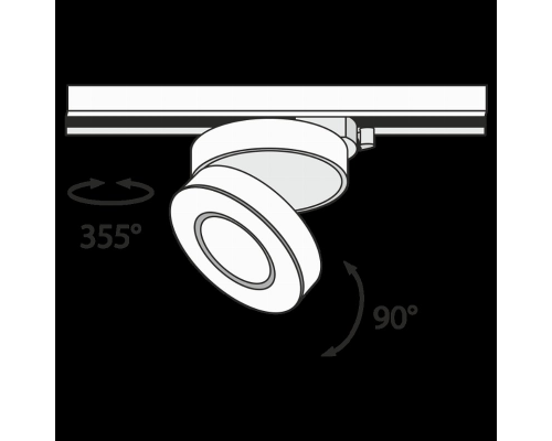 Трековый светодиодный светильник Maytoni Track TR006-1-12W3K-W4K