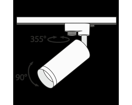 Трековый светильник Maytoni Track TR004-1-GU10-W