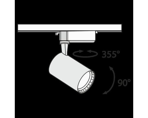 Трековый светодиодный светильник Maytoni Track TR003-1-12W4K-W