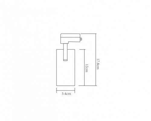 Однофазный LED светильник 13W 4000К для трека Arte lamp A4568PL-1WH