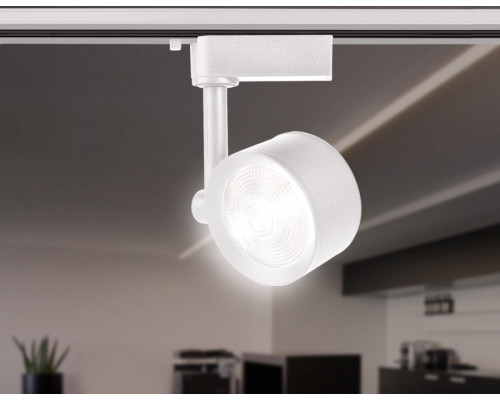 Однофазный LED светильник 7W 4200К для трека Ambrella light Track System GL6388 WH