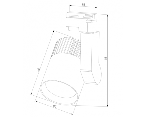 Трехфазный LED светильник 30W 4200К для трека Accord Elektrostandard Accord Черный 30W 4200K (LTB44) трехфазный (a044429)