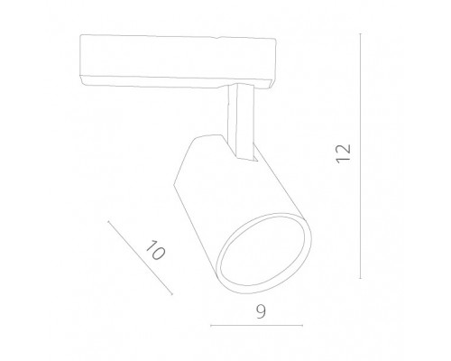 Трековый светодиодный светильник Arte Lamp Amico A1810PL-1WH