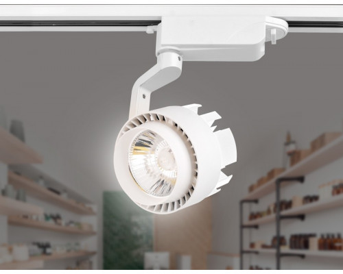 Однофазный LED светильник 10W 4200К для трека Ambrella light Track System GL6103 WH