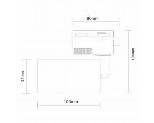 Однофазный светильник для трека Solt St-Luce ST300.506.01