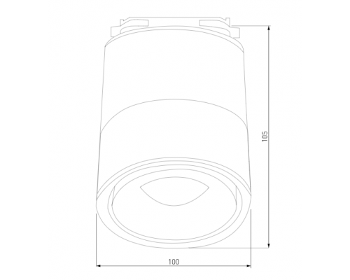 Однофазный LED светильник 15W 4200К для трека Klips Elektrostandard Klips Белый 15W 4200K (LTB21) однофазный (a040437)