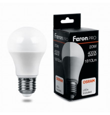 Лампа светодиодная Feron.PRO LB-1020 Шар E27 20W 4000K 38042