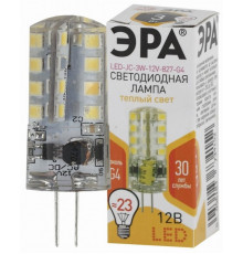 Светодиодная лампа G4 3W 2700К (теплый) Эра LED JC-3W-12V-827-G4 (Б0033193)