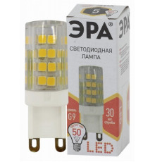 Светодиодная лампа G9 5W 2700К (теплый) Эра LED JCD-5W-CER-827-G9 (Б0027863)