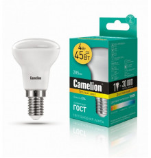 Светодиодная лампа E14 4W 3000К (теплый свет) Camelion LED4-R39/830/E14 (13353)