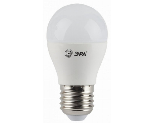 Лампа светодиодная ЭРА E27 7W 4000K матовая LED P45-7W-840-E27 Б0020554