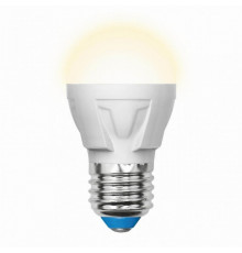 Светодиодная лампа E27 7W 3000K (теплый) Uniel LED-G45 7W-WW-E27-FR PLP01WH (UL-00002420)