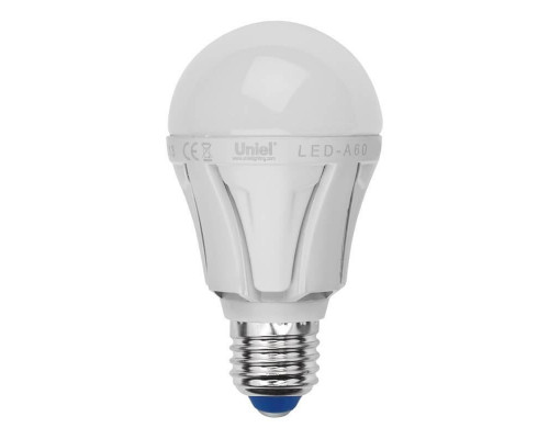 Лампа светодиодная (UL-00001527) Uniel E27 12W 4000K матовая LED-A60 12W/NW/E27/FR PLP01WH