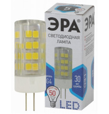 Светодиодная лампа G4 5W 4000К (белый) Эра LED JC-5W-220V-CER-840-G4 (Б0027858)