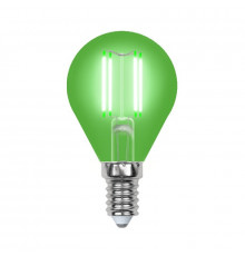 Светодиодная лампа E14 5W (зеленый) Air Uniel LED-G45-5W-GREEN-E14 GLA02GR (UL-00002987)