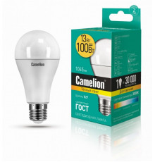 Светодиодная лампа E27 13W 3000К (теплый) A60 Camelion LED13-A60/830/E27 (12045)