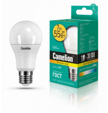 Светодиодная лампа E27 7W 3000К (теплый) A60 Camelion LED7-A60/830/E27 (11253)