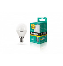 Светодиодная лампа E14 7W 3000 (теплый) G45 Camelion  LED7-G45/830/E14 (12069)