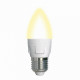 Светодиодная лампа E27 7W 3000K (теплый) Uniel LED-C37 7W-WW-E27-FR PLP01WH (UL-00002414)