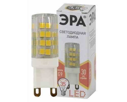 Светодиодная лампа G9 3,5W 2700К (теплый) Эра LED JCD-3,5W-CER-827-G9 (Б0027861)