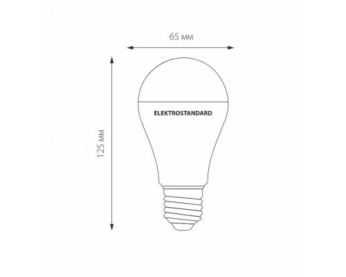 Светодиодная лампа E27 20W 6500K (холодный) А65 Classic Elektrostandard BLE2744 (a052540)