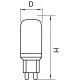 Светодиодная лампа G9 9W 3000K (теплый) T35 LED Lightstar 930802