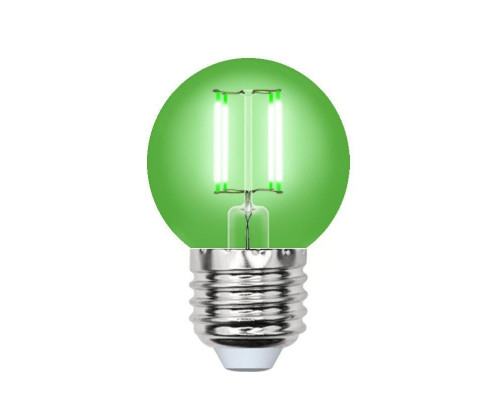 Светодиодная лампа E27 5W (зеленый) Air color Uniel LED-G45-5W-GREEN-E27 GLA02GR (UL-00002988)