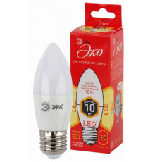 Светодиодная лампа E27 10W 2700К (теплый) Эра ECO LED B35-10W-827-E27 (Б0032962)