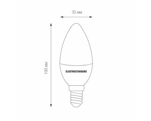 Филаментная светодиодная лампа E14 7W 4200К (белый) C35 Elektrostandard BLE1410 (a049063)