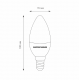 Филаментная светодиодная лампа E14 7W 4200К (белый) C35 Elektrostandard BLE1410 (a049063)