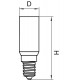 Светодиодная лампа E14 6W 3000K (теплый) T LED Lightstar 940352