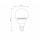 Светодиодная лампа E14 7W 3300K (теплый) G45 Elektrostandard BLE1405 (a048993)