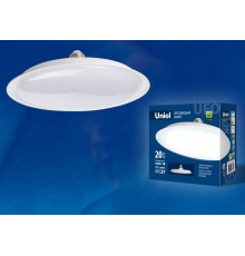 Лампа светодиодная (UL-00004572) Uniel E27 20W 6500K матовая LED-U165-20W/6500K/E27/FR PLU01WH