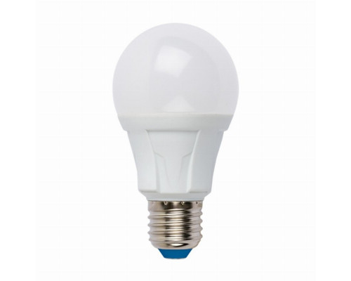 Светодиодная лампа E27 8W 3000K (теплый) Uniel LED-A60 8W-WW-E27-FR PLP01WH (UL-00001522)