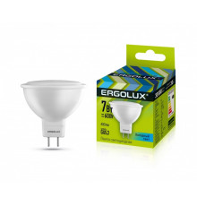 Светодиодная лампа GU5.3 7W 4500К (белый) Ergolux LED-JCDR-7W-GU5.3-4K (12159)