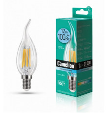 Светодиодная лампа E14 12W 4500К (белый) CW35 Camelion LED12-CW35-FL/845/E14 (13711)