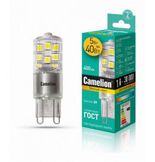 Светодиодная лампа G9 5W 3000K (теплый свет) Camelion LED5-G9-NF/830/G9 (13704)