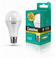 Светодиодная лампа E27 15W 3000К (теплый) A60 Camelion LED15-A60/830/E27 (12185)