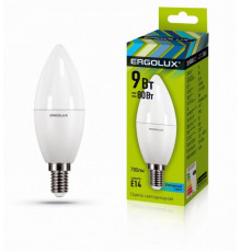 Светодиодная лампа E14 9W 4500K (белый) Ergolux LED-C35-9W-E14-4K (13168)