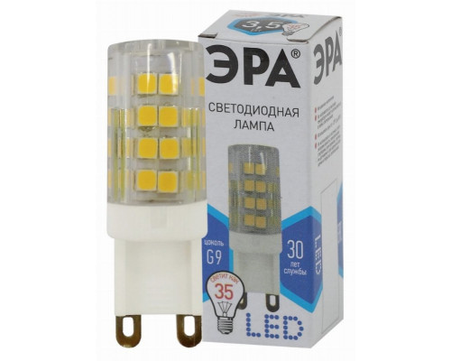 Светодиодная лампа G9 3,5W 4000К (белый) Эра LED JCD-3,5W-CER-840-G9 (Б0027862)