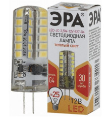 Светодиодная лампа G4 3,5W 2700К (теплый) Эра LED JC-3,5W-12V-827-G4 (Б0033195)