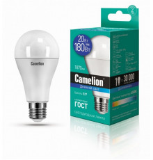 Светодиодная лампа E27 20W 6500К (дневной свет) Camelion LED20-A65/865/E27 (13166)