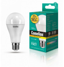 Светодиодная лампа E27 20W 3000К (теплый свет) Camelion LED20-A65/830/E27 (13164)