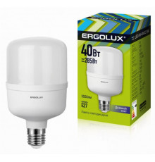 Светодиодная лампа E27 40W 6500K (холодный) Ergolux LED-HW-40W-E27-6K (13555)