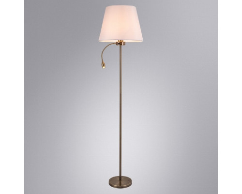 Торшер с дополнительной подсветкой Arte Lamp Elba A2581PN-2AB