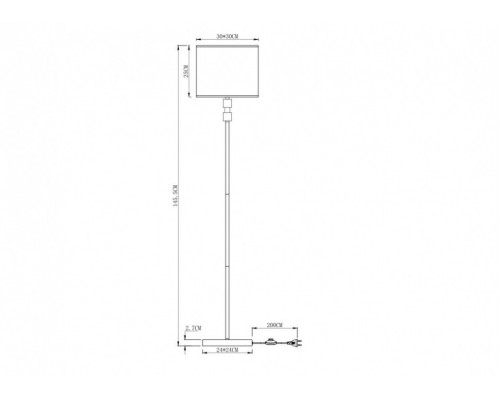 Торшер Arte Lamp North A5896PN-1PB