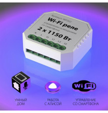 Умное Wi-Fi реле 2 канала х 1150 Вт WF002 Elektrostandard (a047991)